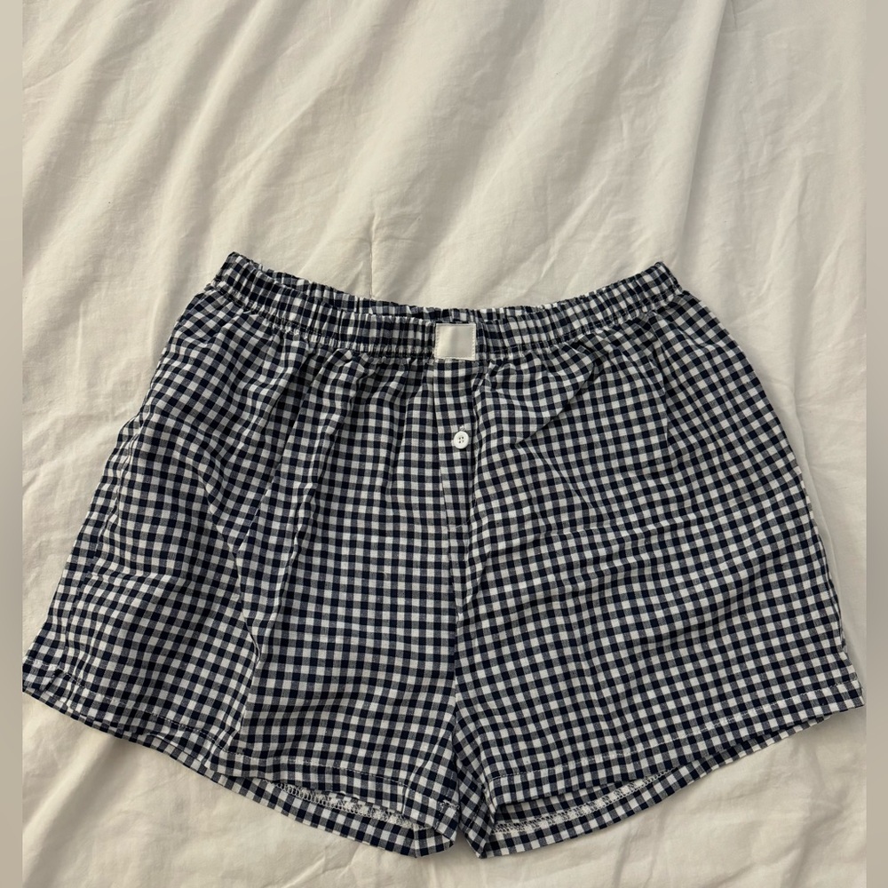 Y2K gingham shorts